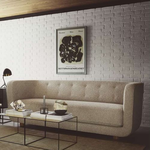 Canapé contemporain - VILHELM - by Lassen - en tissu / en cuir / en peau de mouton