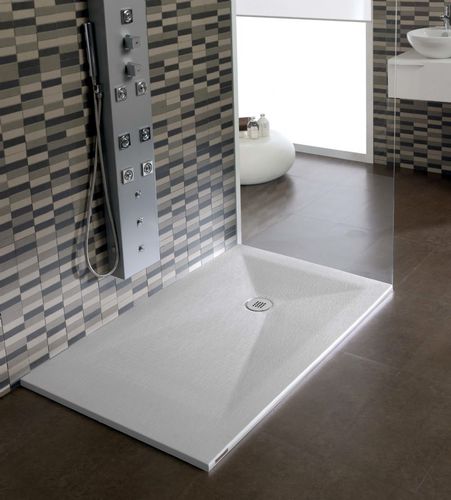 Receveur de douche rectangulaire - MICA - SANIZEO - à poser / en composite / antidérapant