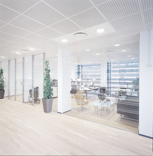 Faux-plafond en acier - DAMPA&reg; Lay - DAMPA - en dalles / d'intérieur / acoustique