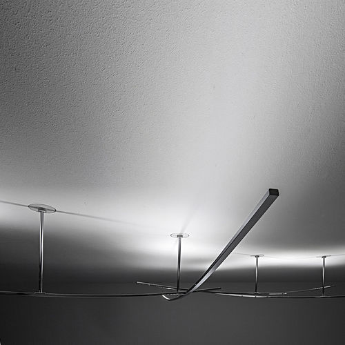 Plafonnier contemporain - ALBATROS  - iconeluce.com - linéaire / en laiton / en métal chromé