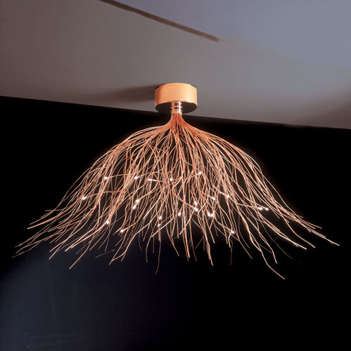 Plafonnier contemporain - SAGGINA - iconeluce.com - en aluminium / en cuivre / à LED