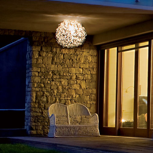 Plafonnier contemporain - SALSOLA - iconeluce.com - rond / en bois / à LED