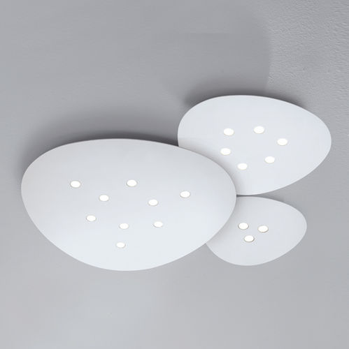 Plafonnier contemporain - SCUDO  - iconeluce.com - en aluminium / à LED / résidentiel