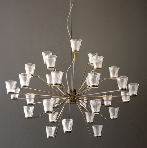 Lustre contemporain - CANALETTO 30S - 18S - iconeluce.com - en verre soufflé / en métal / à LED