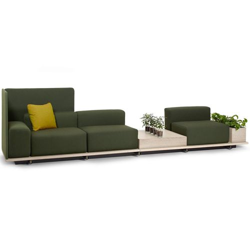 Canapé modulable - MEET - OFFECCT - contemporain / en tissu / en cuir