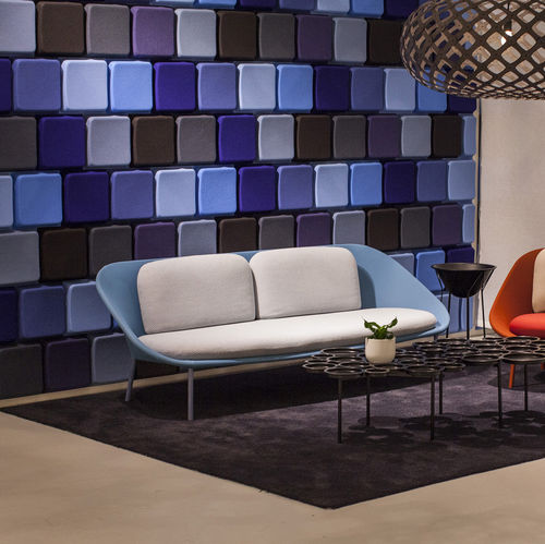 Canapé contemporain - NETFRAME - OFFECCT - en résille / en cuir / multicolore
