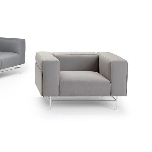 Fauteuil visiteur contemporain - AVIGNON - OFFECCT - en tissu / gris / professionnel