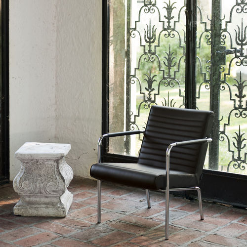 Fauteuil visiteur contemporain - QUEEN - OFFECCT - en cuir / en tissu / en bouleau