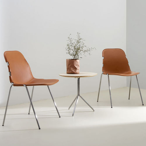 Chaise visiteur contemporaine - BIKE - OFFECCT - d'intérieur / en cuir / en chrome
