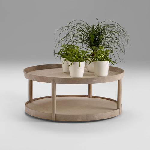 Table basse contemporaine - ARCHIPELAGO - OFFECCT - en chêne / ronde / pour établissement public