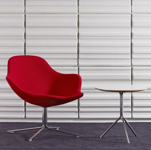 Table d'appoint contemporaine - BOND - OFFECCT - en chêne / en métal chromé / en stratifié