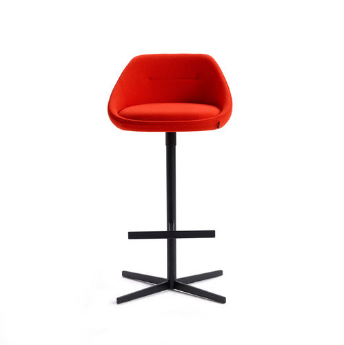 Chaise de bar contemporaine - EZY - OFFECCT - d'intérieur / en tissu / en cuir