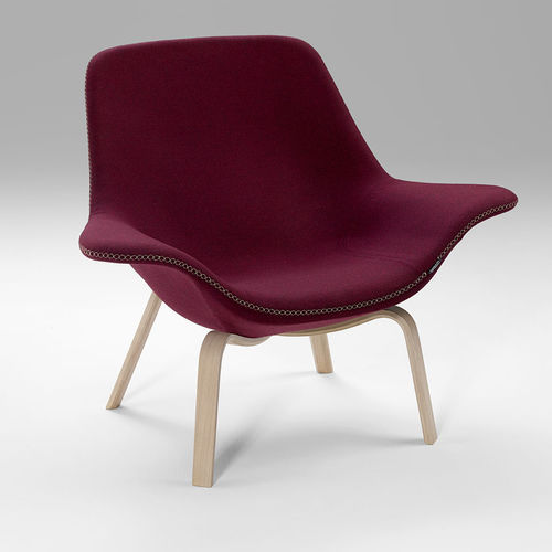 Fauteuil visiteur contemporain - OYSTER - OFFECCT - en cuir / en tissu / en métal