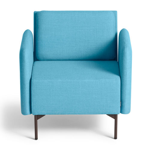 Fauteuil visiteur contemporain - PLAYBACK - OFFECCT - en cuir / en tissu / en chrome