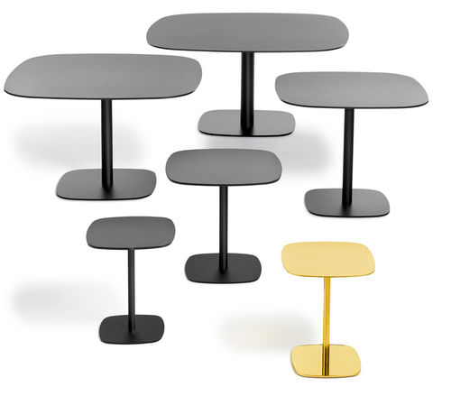 Table bistrot contemporaine - NOBIS - OFFECCT - en stratifié / en laiton / en cuivre