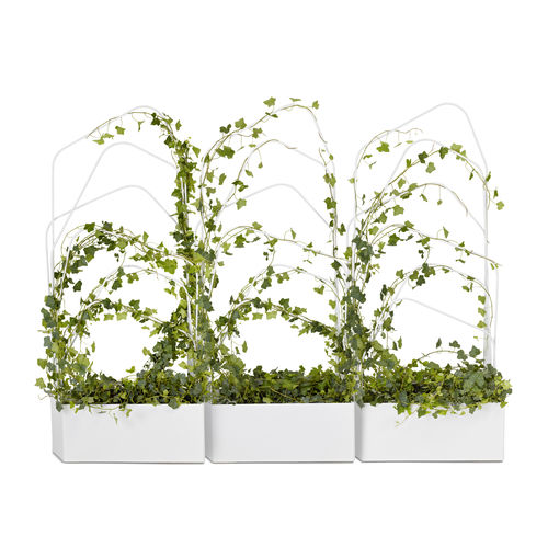 Pot de jardin en métal - GREEN DIVIDER - OFFECCT - rectangulaire / avec treillage