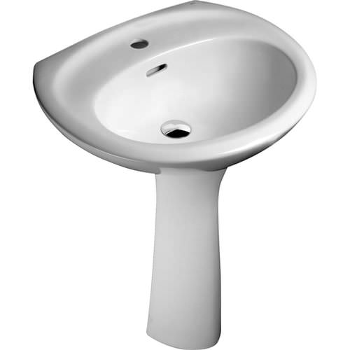 Vasque sur pied - VSP-P10W  - Pfister - en porcelaine / ovale / contemporaine