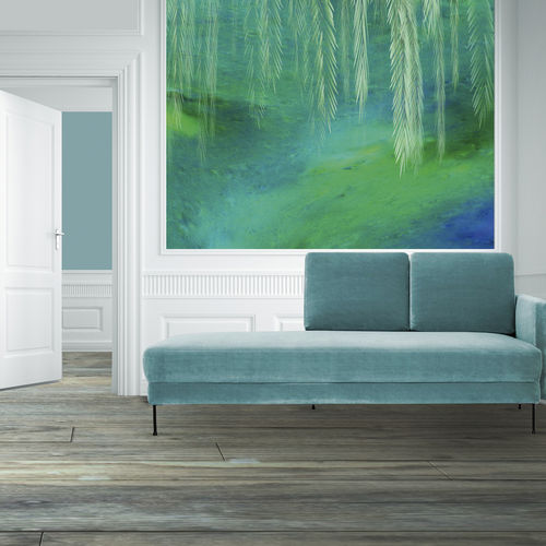 Papier peint contemporain - FL&Acirc;NERIE PRINTANNI&Egrave;RE - Arta WallDeco - à motif nature / panoramique / bleu