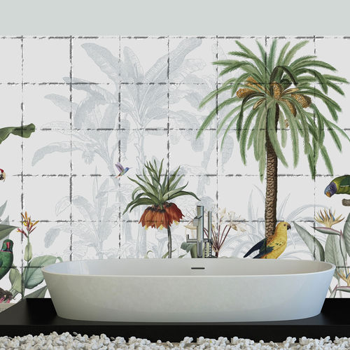 Papier peint contemporain - BAIN &Agrave; ZANZIBAR - Arta WallDeco - en vinyle / à motif nature / panoramique