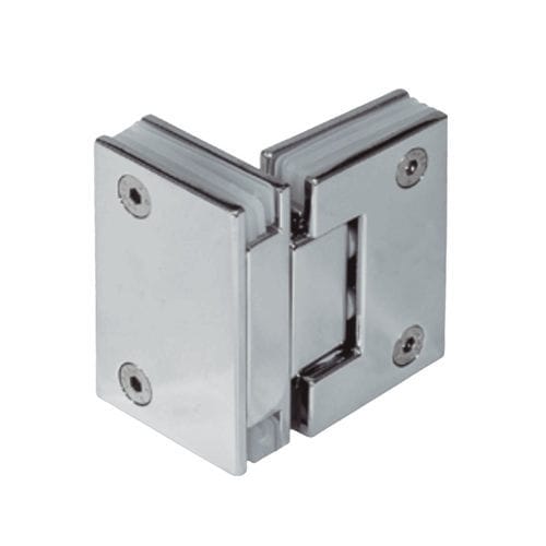 Charnière pour porte en verre - 365V12 - Trivel - en inox / en laiton chromé / en verre