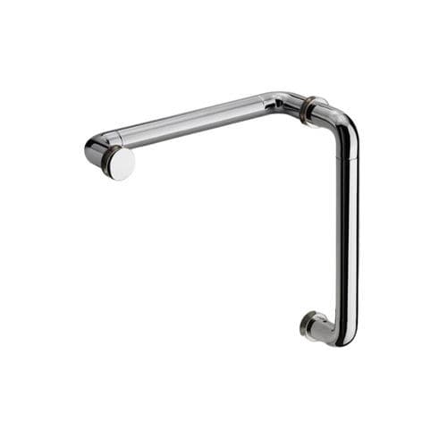 Poignée de tirage pour porte en verre - T4790 - Trivel - en chrome / en laiton / en verre