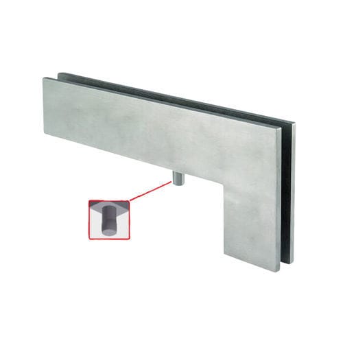 Pince à verre en acier - FLAT - Trivel - en inox / en verre / pour porte