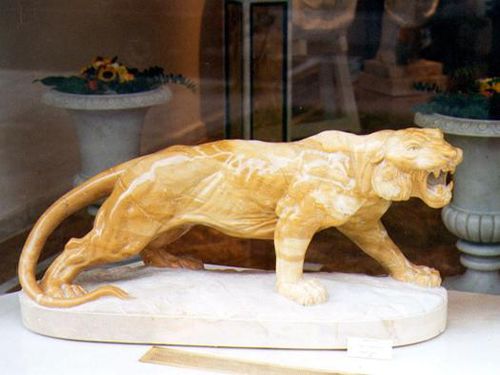 Sculpture en pierre naturelle - TIGER - Leonardo Caminetti GmbH