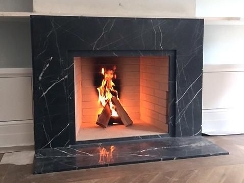 Habillage de cheminée contemporain - LC-186 - Leonardo Caminetti GmbH - en marbre