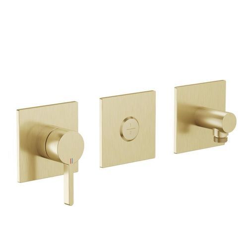 Set de baignoire en laiton - 20.424.550.175 - KWC AG - mural / contemporain / 1 trou