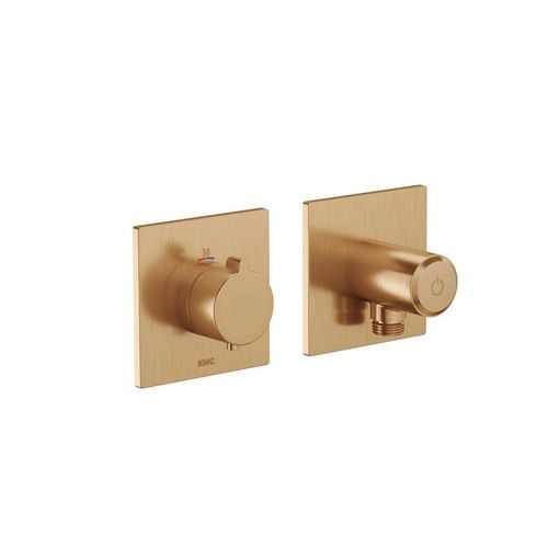 Vanne thermostatique manuelle - 21.004.853.178 - KWC AG - pour douche / murale / cuivrée