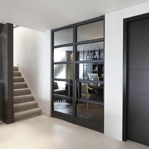 Porte d'intérieur - TRANSPARENCY : DESIGN LACK CHRISTIAN SF - Bod'or KTM - en bois / coulissante / à pivot