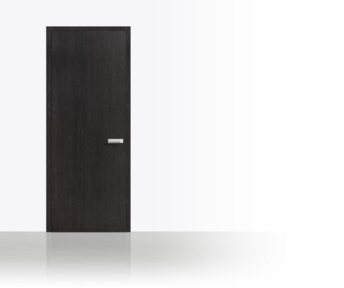 Porte d'intérieur - LINES : CUBE PURE OAK - Bod'or KTM - en placage de bois / à pivot / pleine