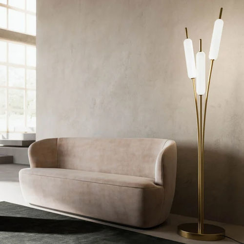 Lampe sur pied - Typha - IL FANALE - en laiton / en verre / contemporaine