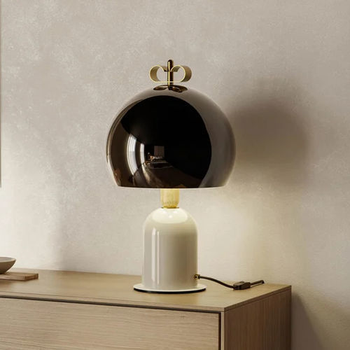 Lampe de table - Bon Ton - IL FANALE - en laiton / en chêne / contemporaine