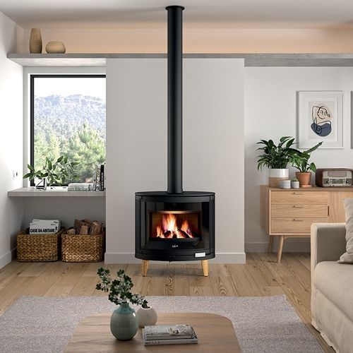 Poêle à bois - IKARI ZEN - DEVILLE - 9 kW / à poser / contemporain