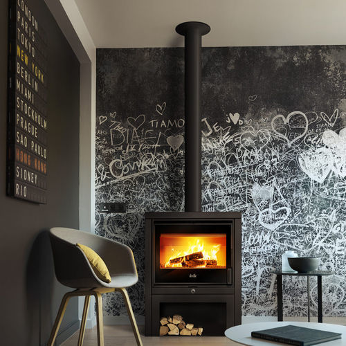 Poêle à bois - HAUT LÉMAN - DEVILLE - 8 kW / à poser / contemporain