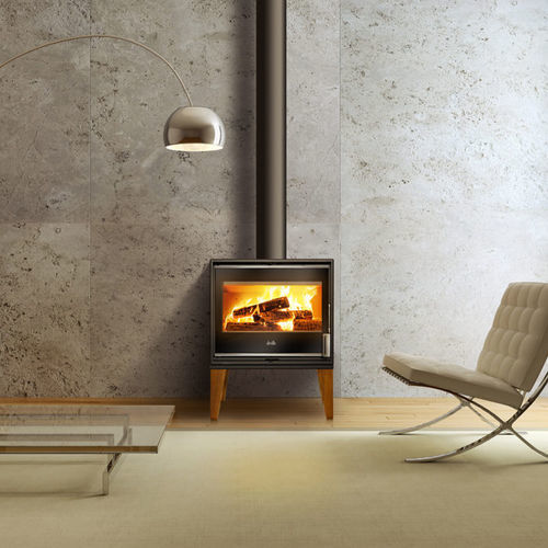 Poêle à bois - PARELOUP - DEVILLE - 8 kW / à poser / contemporain