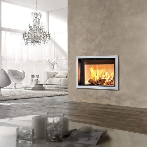 Foyer fermé à bois - BAYARD 104 - DEVILLE - à 1 face / en acier / avec porte escamotable