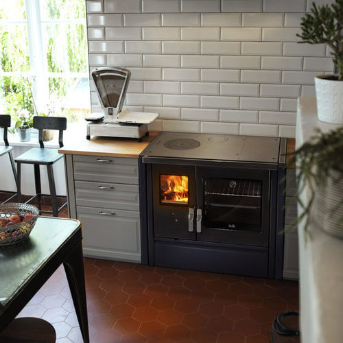 Cuisinière à bois - MÉLISSE 90 Hydro - DEVILLE - 1 foyer / 1 four / classe A