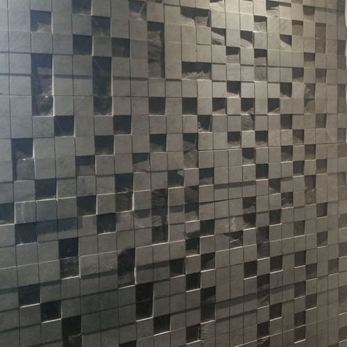 Plaquette de parement en pierre naturelle - CUBE - Pizarras J. Bernardos - intérieure / 3D / décorative