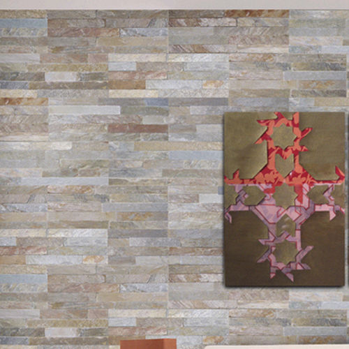 Plaquette de parement en quartzite - MINILAJA CUARCITA - Pizarras J. Bernardos - intérieure / texturée / décorative