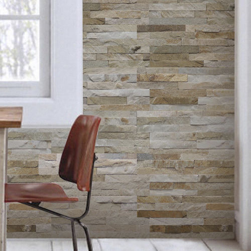 Plaquette de parement en quartzite - PETRA BEIGE - Pizarras J. Bernardos - intérieure / extérieure / texturée