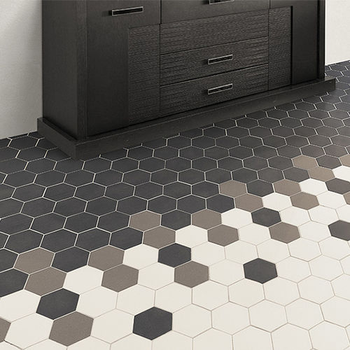 Carrelage hexagonal - 2D HEX - NATUCER - en grès cérame / brillant / d'intérieur