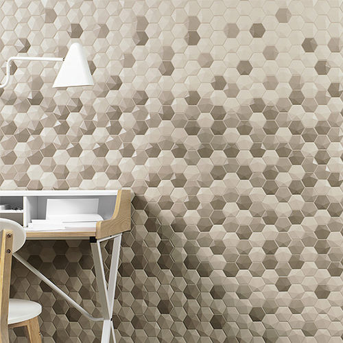 Mosaïque en grès cérame - 3D HEX - NATUCER - 3D / satinée / d'intérieur
