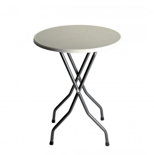 Table mange-debout contemporaine - OKAPI H - METAFOX - en polypropylène / en acier / ronde