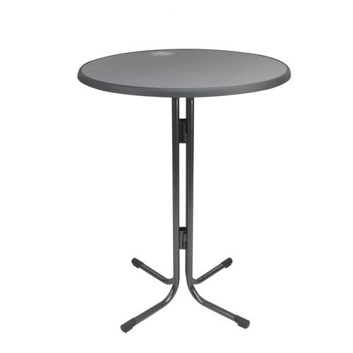 Table mange-debout contemporaine - ORCA H - METAFOX - en polypropylène / en acier / ronde