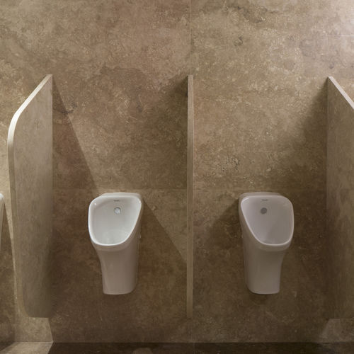 Séparation pour urinoirs en travertin - Arredo di Pietra srl - professionnelle / pour toilettes publics / pour établissement public