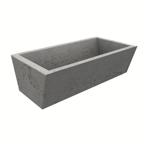 Jardinière en pierre naturelle - SLIM - Arredo di Pietra srl - en travertin / rectangulaire / modulable