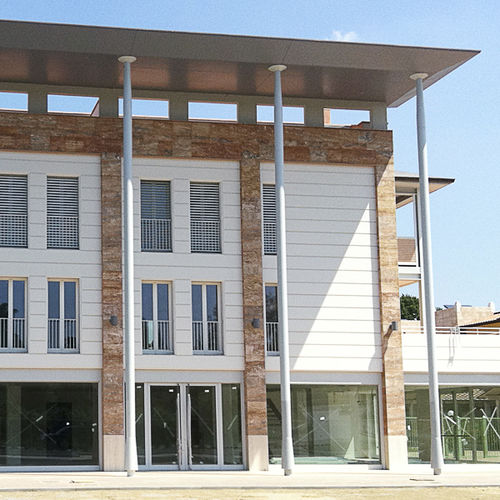 Bardage en plaques - SPECIAL - Arredo di Pietra srl - en travertin / en pierre naturelle / horizontal