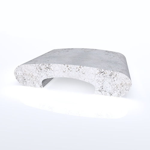Banc public contemporain - botta - Arredo di Pietra srl - en travertin / sans dossier / sans accoudoirs